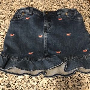 Girls vineyard vines denim skirt size 12